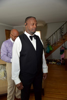 Groom getting ready